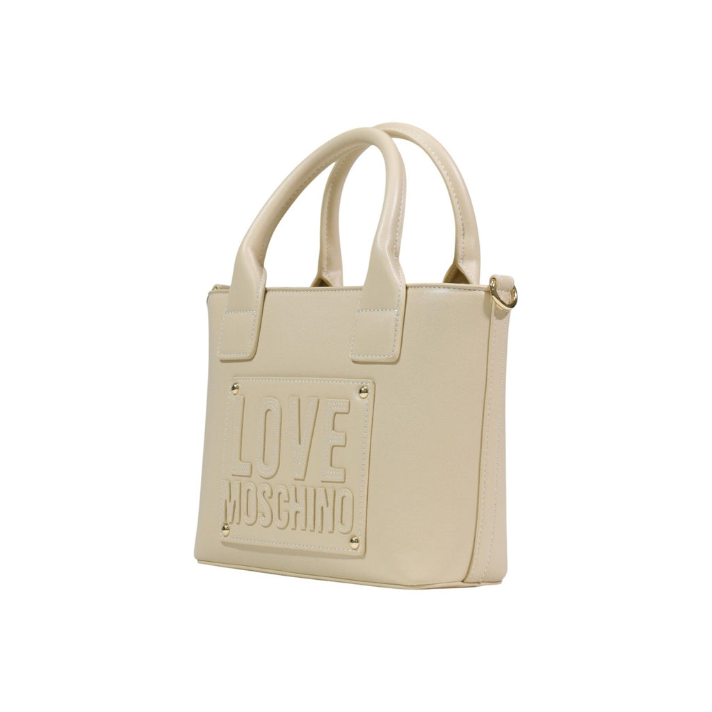 Love Moschino Borsa Donna A Mano Bianco 28x18x9 Poliuretano