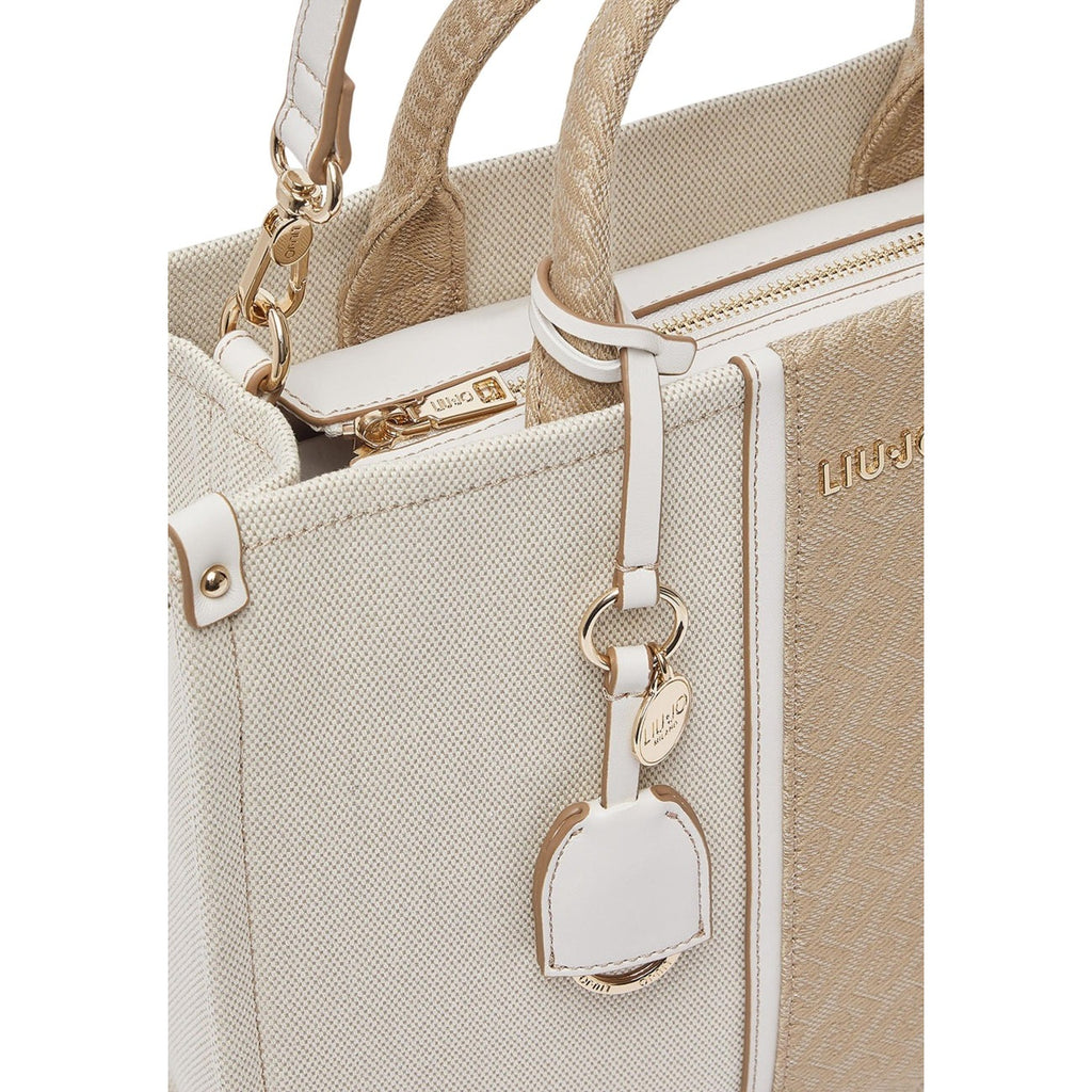 Liu Jo Borsa Donna A Mano Con Tracolla Beige 35x27x13
