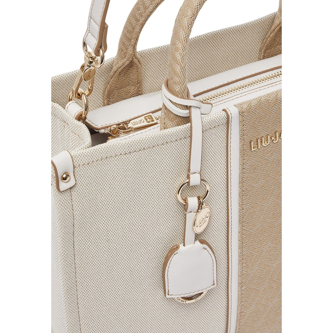 Liu Jo Borsa Donna A Mano Con Tracolla Beige 35x27x13