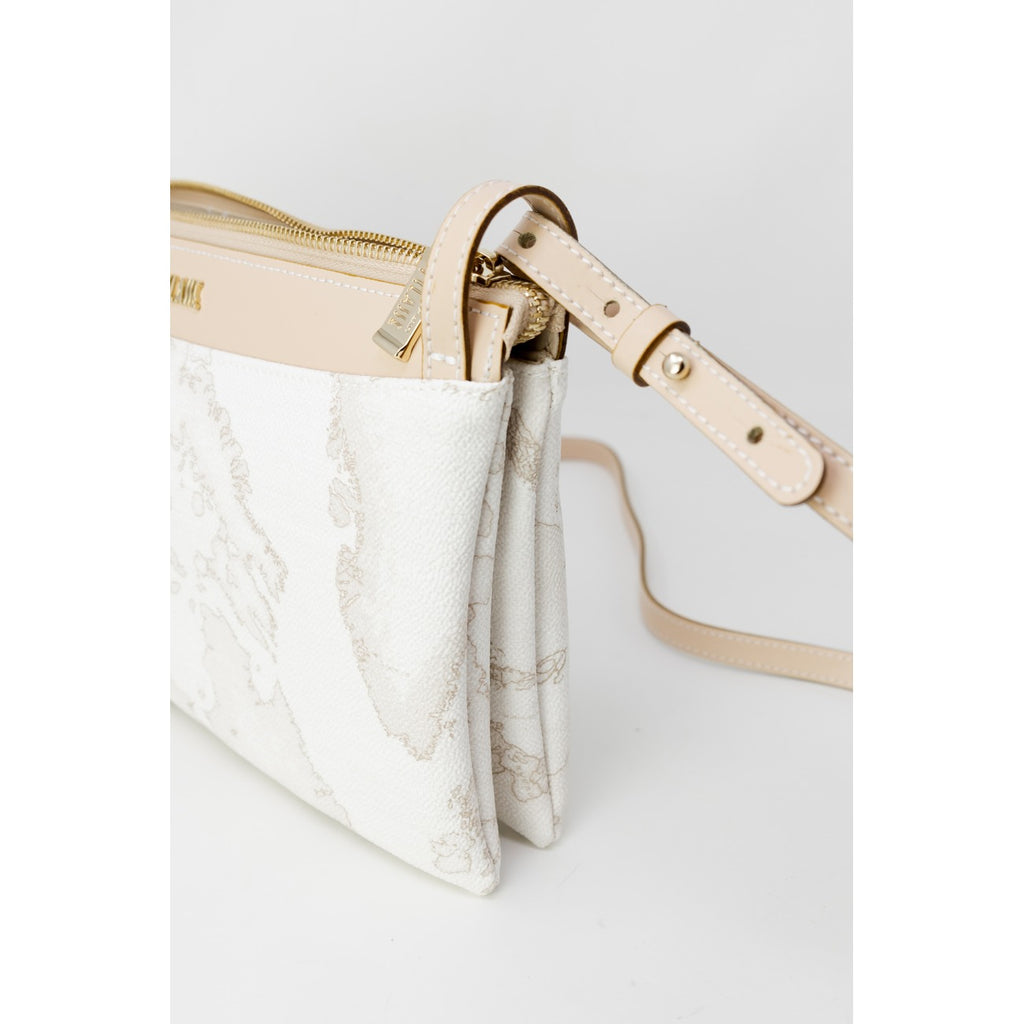 Alviero Martini Prima Classe Borsa Donna Tracolla Bianco Made In Italia Primavera Estate 24x16.5x5.5 Cm