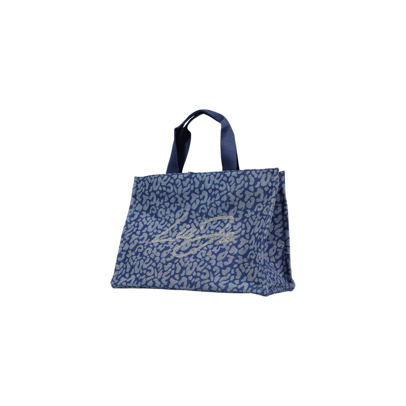 Liu Jo Borsa A Mano Donna Blu Leopardo 32x16x16 Cm Primavera Estate