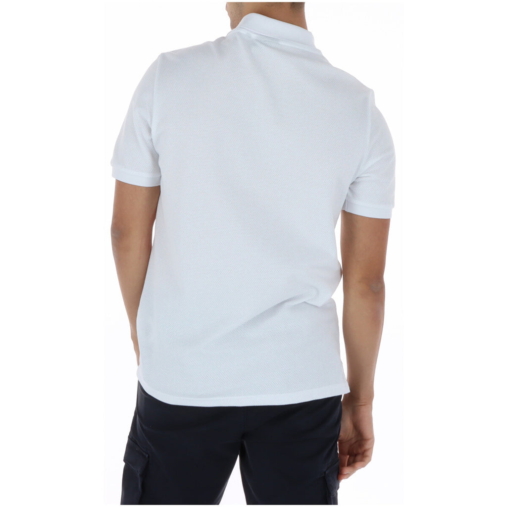 Lyle And Scott Polo Uomo Bianco In Cotone Con Elastan Manica Corta