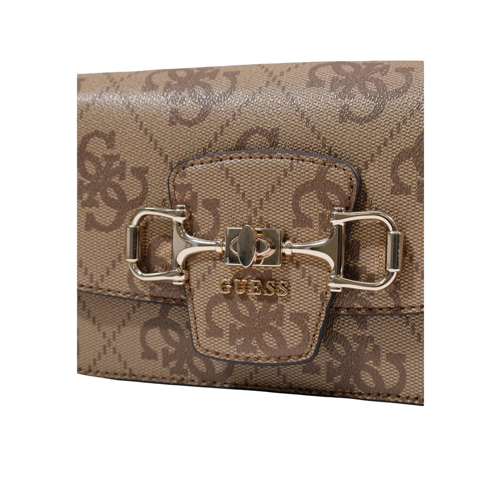 Guess Borsa Donna Beige Stampa A Mano Piccola 22x16x5 Cm
